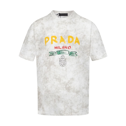 ÁO PRADA T SHIRT MÀU XÁM UNISEX