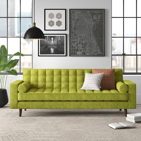 SOFA NỈ NHẬP KHẨU CAO CẤP Square Arm Sofa COLIN