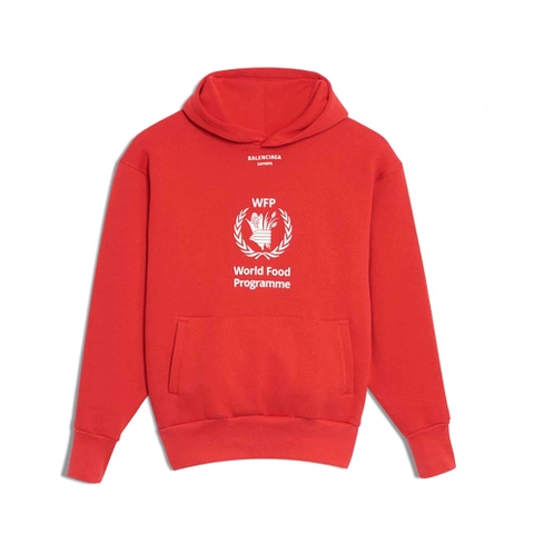 ÁO Balenciaga Unisex World Food Programme Hoodie-Red