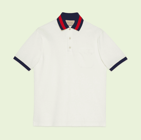 ÁO GUCCI GG POLO SHIRT MÀU TRẮNG UNISEX