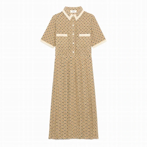 Váy Celine Women Shirt Dress in Crepe DE Chine