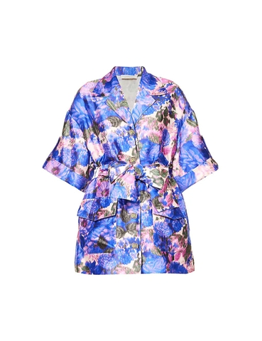 VÁY ZIMMERMANN Floral-print relaxed-fit silk shirt