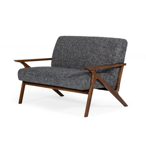 SOFA NỈ CHÂN GỖ TỰ NHIÊN Z SHAPE