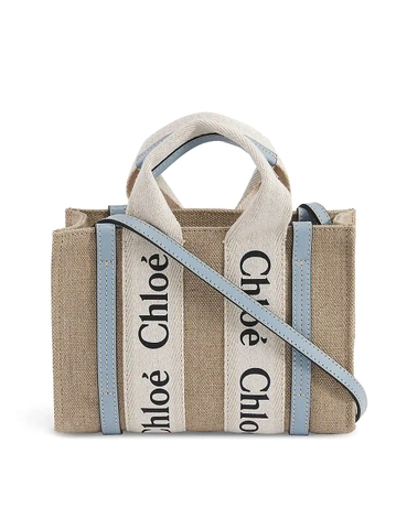 TÚI CHLOE Woody cotton-canvas tote bag