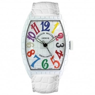 FRANCK MULLER WHITE COLOR DREAM CROCO GENTS