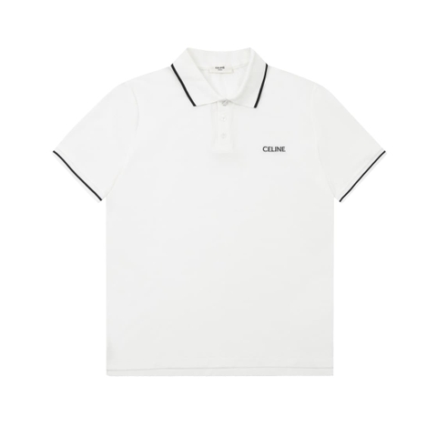 ÁO CELINE POLO SHIRT MÀU TRẮNG UNISEX