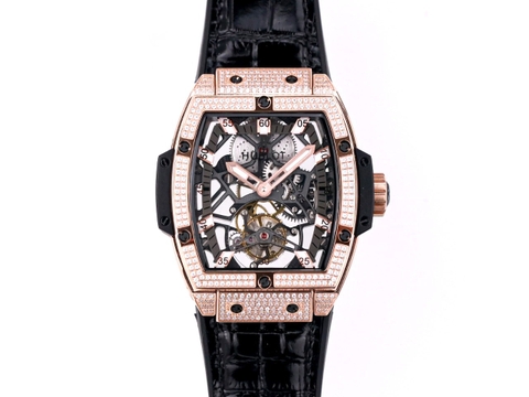 ĐỒNG HỒ HUBLOT MASTERPIECE Series Tonneau Tourbillon Diamond Gold