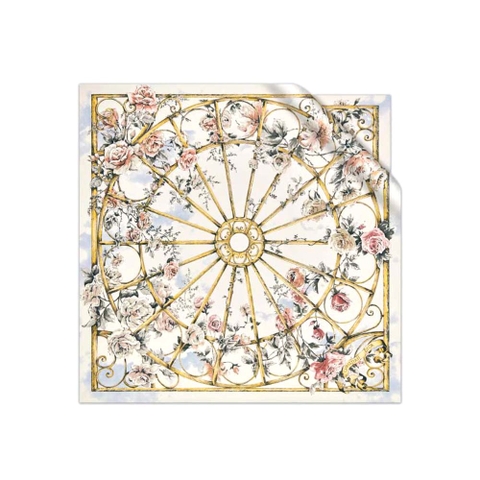 KHĂN Dior Granville 90 Square Scarf White and Gray Silk Twill