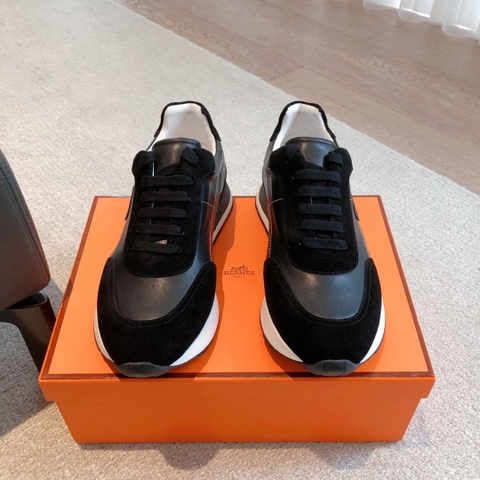 GIÀY HERMES BOUNCING SNEAKER LOW SPORTS SUEDE BLACK