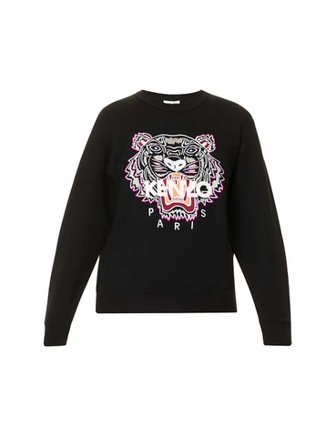 ÁO KENZO Tiger Classic brand-embroidered cotton-jersey sweatshirt