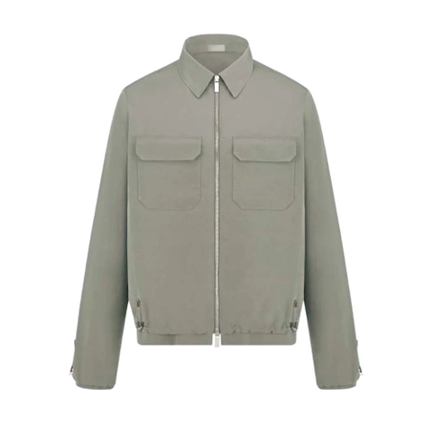 ÁO Dior Men Zipped Blouson Black Technical Cotton Ripstop