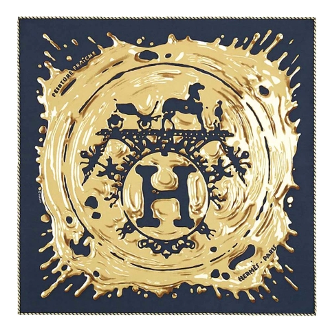 KHĂN Hermes Women Peinture Fraiche Scarf 45 in Silk Twill with Hand-Rolled Edges