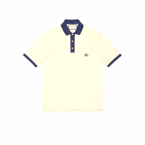 ÁO GUCCI GG POLO SHIRT MÀU TRẮNG UNISEX