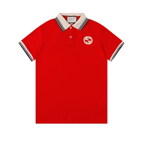 ÁO GUCCI POLO SHIRT MÀU ĐỎ UNISEX