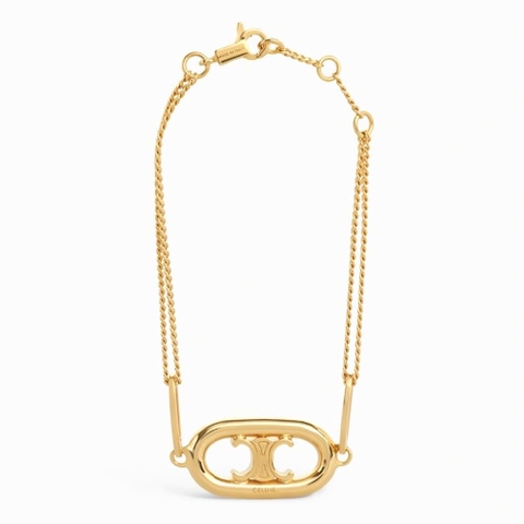 DÂY Celine Women Maillon Triomphe Bracelet in Brass with Gold Finish
