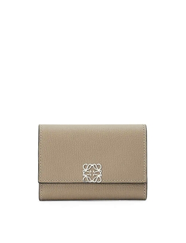 VÍ LOEWE Anagram-embellished grained leather wallet