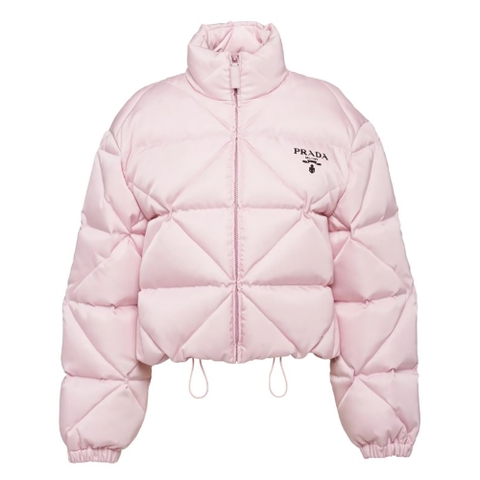ÁO Prada Women Re-Nylon Gabardine Cropped Down Jacket