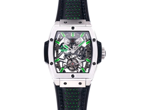 ĐỒNG HỒ HUBLOT MASTERPIECE Series Tonneau Tourbillon Emerald Silver