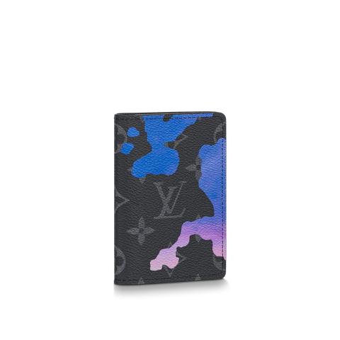 VÍ LOUIS VUITTON POCKET ORGANIZER LONG SKY BLUE