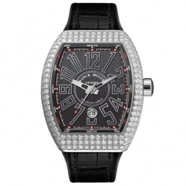 FRANCK MULLER V45 VANGUARD YACHTING WHITE GOLD, CASE & NUMERALS