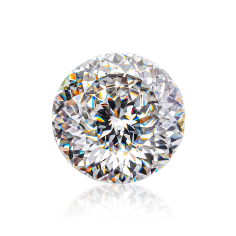 KIM CƯƠNG Round Cut Natural White Loose Moissanite Stone