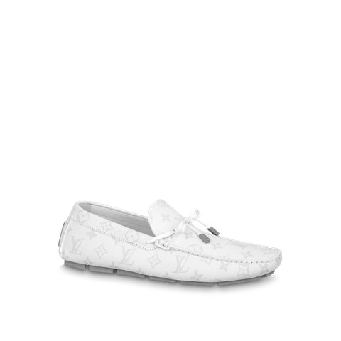 GIÀY LOUIS VUITTON LV DRIVER MOCCASIN WHITE