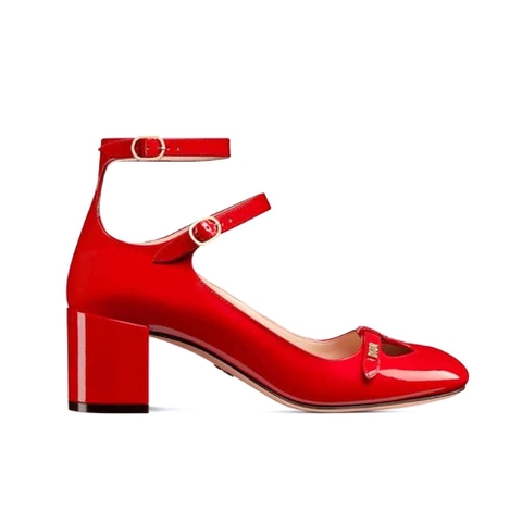 GIÀY Dior Women Aime Dior Pump Red Patent Calfskin