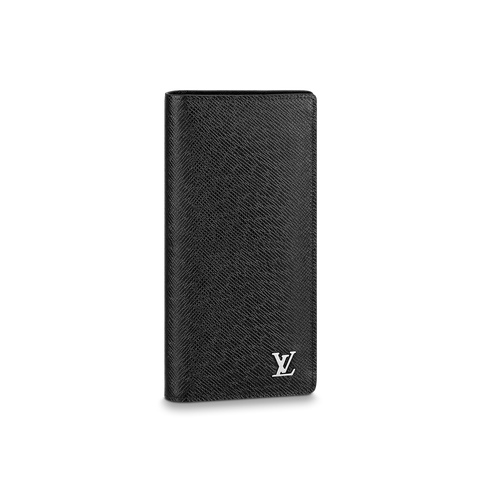 VÍ LOUIS VUITTON BRAZZA WALLET TAIGA LEATHER BLACK