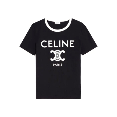 ÁO CELINE T SHIRT MÀU ĐEN UNISEX