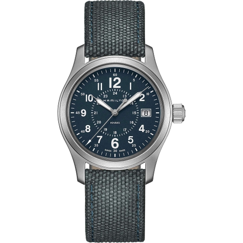 Hamilton Khaki Field Blue Dial Blue Canvas Men Watch