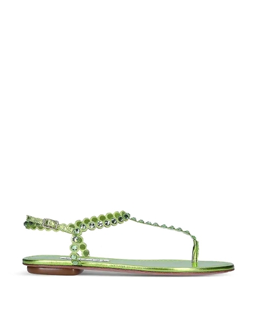 GIÀY AQUAZZURA Tequila embellished leather sandals