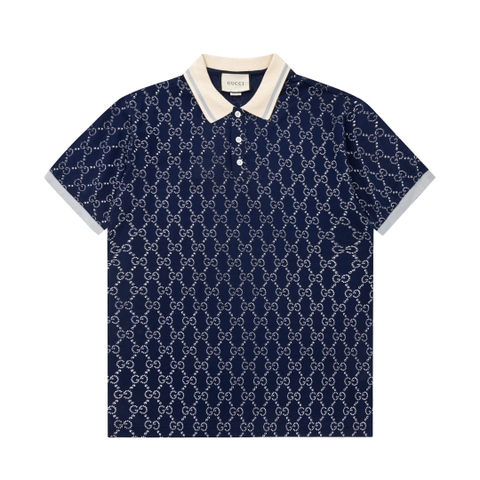 ÁO GUCCCI POLO SHIRT MÀU XANH UNISEX