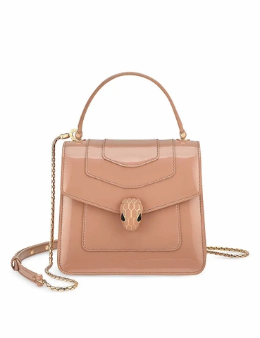 TÚI BVLGARI Serpenti Forever leather top-handle bag