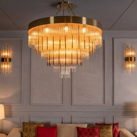 ĐÈN CHÙM LUXURY ROUND CRYSTAL CHANDELIER