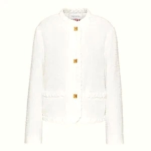 ÁO Valentino Women Cotton Tweed Jacket