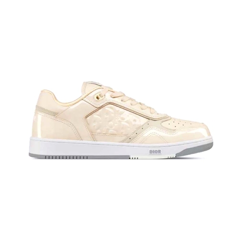 GIÀY DIOR B27 Low-top Sneaker Cream Patent Calfskin and Dior Oblique Gravity Leather