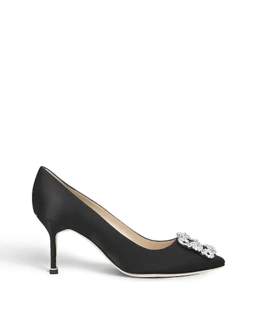 GIÀY MANOLO BLAHNIK Hangisi 70 Swarovski crystal-embellished satin courts