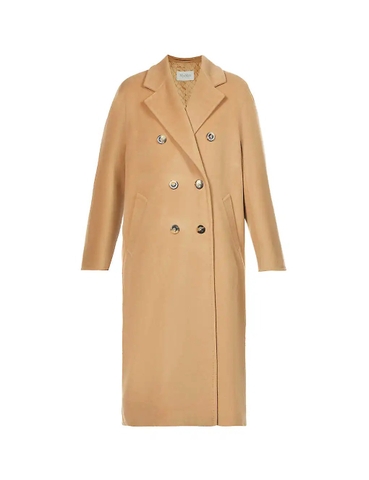 ÁO MAX MARA Madame double-breasted wool and cashmere-blend coat