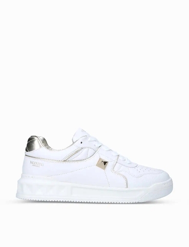 GIÀY VALENTINO GARAVANI Roman Stud branded leather low-top trainers