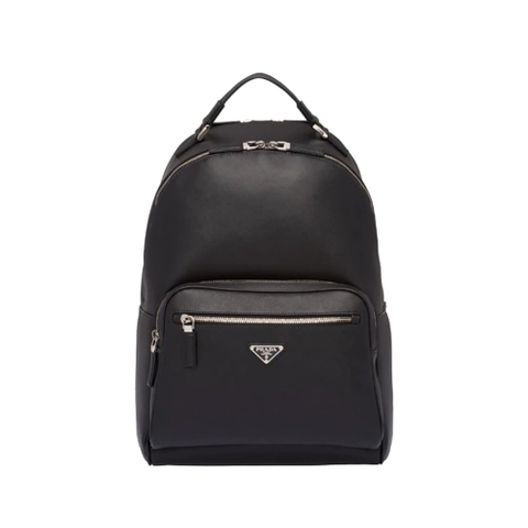BALO Prada Saffiano Leather Backpack-Black