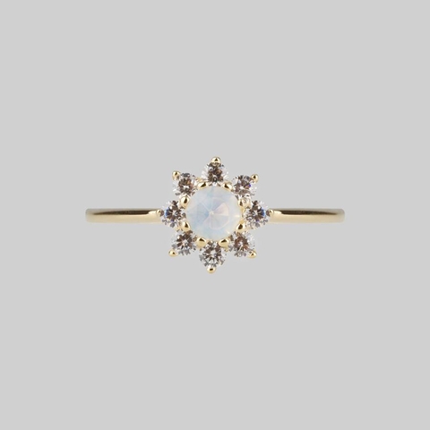 Opal Cluster Gold Ring Gold 14K