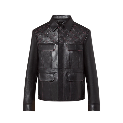 ÁO LOUIS VUITTON MONOGRAM LEATHER TRUCKER JACKET