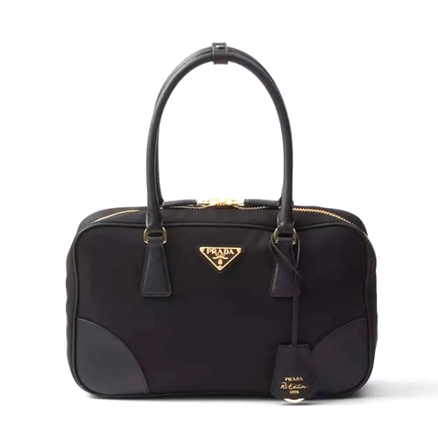 TÚI PRADA Women Re-Edition 1978 Medium Re-Nylon and Saffiano Leather Two-handle Bag-Black