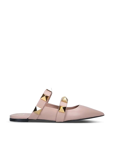 GIÀY VALENTINO GARAVANI Oversized Rockstud pointed-toe leather mules