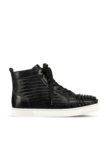 GIÀY CHRISTIAN LOUBOUTIN Lou Spikes Orlato leather trainers
