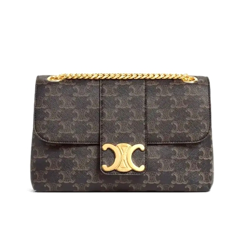 TÚI CELINE Women Medium Celine Victoire Bag in Triomphe Canvas