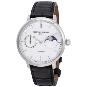 Frederique Constant Slimline Moonphase Automatic Silver Dial Mens FC-702S3S6