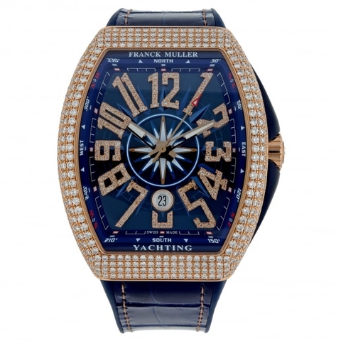 FRANCK MULLER V45 VANGUARD YACHTING ROSE GOLD, CASE & NUMERALS
