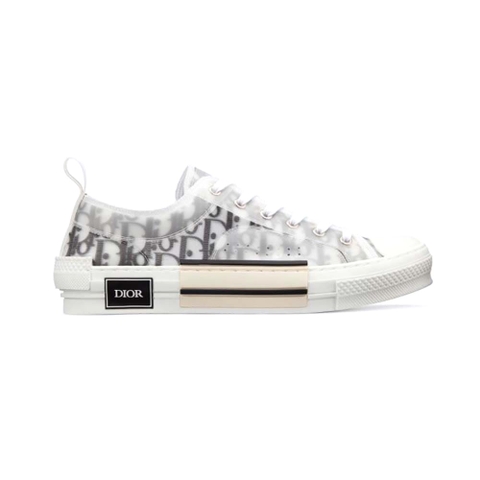 GIÀY DIOR B23 Low-Top Sneaker White and Black Dior Oblique Canvas