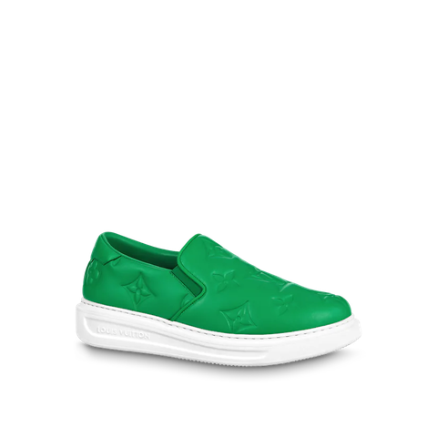GIÀY LOUIS VUITTON BEVERLY HILLS SLIP ON GREEN
